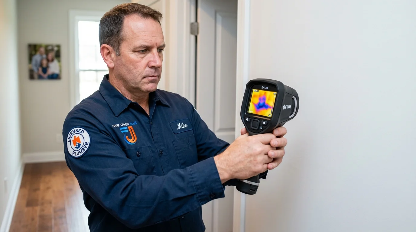 Thermal imaging leak detection by Johns Plumbing LLC in Bellerose